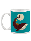 Giraffe On A Whale Mug -Jay Fleck Designs
