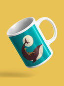 Giraffe On A Whale Mug -Jay Fleck Designs
