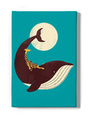 Giraffe On A Whale Wall Art -Jay Fleck Designs