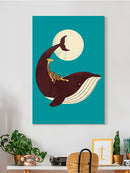 Giraffe On A Whale Wall Art -Jay Fleck Designs