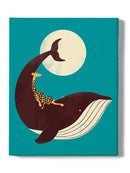 Giraffe On A Whale Wall Art -Jay Fleck Designs