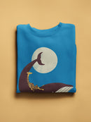 Giraffe On A Whale Sweatshirt -Jay Fleck Designs