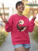 Giraffe On A Whale Sweatshirt -Jay Fleck Designs