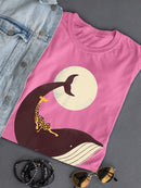 Giraffe On A Whale T-shirt -Jay Fleck Designs