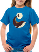 Giraffe On A Whale T-shirt -Jay Fleck Designs