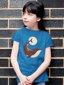 Giraffe On A Whale T-shirt -Jay Fleck Designs