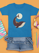 Giraffe On A Whale T-shirt -Jay Fleck Designs