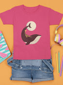 Giraffe On A Whale T-shirt -Jay Fleck Designs