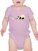 Panda And Dog Playing Bodysuit -Jay Fleck Designs