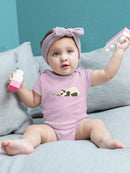 Panda And Dog Playing Bodysuit -Jay Fleck Designs