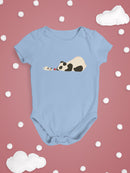 Panda And Dog Playing Bodysuit -Jay Fleck Designs