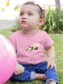 Panda And Dog Playing Bodysuit -Jay Fleck Designs