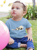 Panda And Dog Playing Bodysuit -Jay Fleck Designs