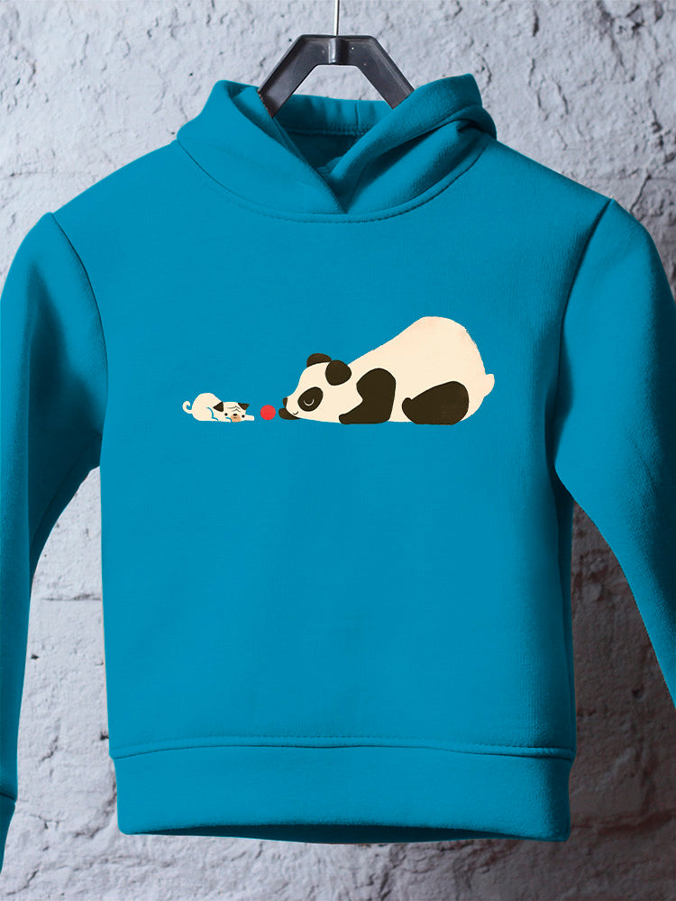 Panda And Dog Playing Hoodie -Jay Fleck Designs