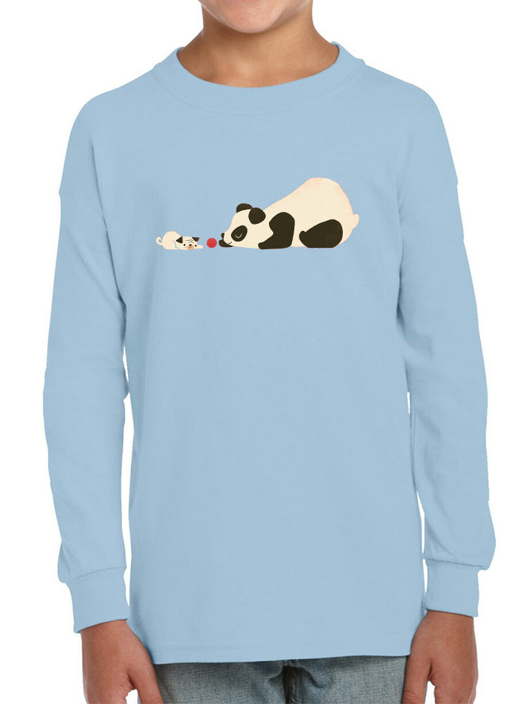 Panda And Dog Playing T-shirt -Jay Fleck Designs
