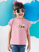 Panda And Dog Playing T-shirt -Jay Fleck Designs