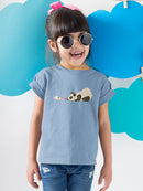 Panda And Dog Playing T-shirt -Jay Fleck Designs