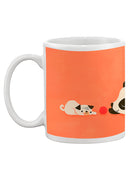 Panda And Dog Playing Mug -Jay Fleck Designs