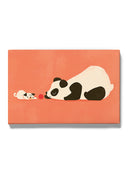 Panda And Dog Playing Wall Art -Jay Fleck Designs