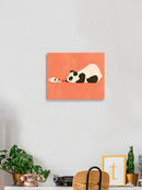 Panda And Dog Playing Wall Art -Jay Fleck Designs