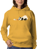 Panda And Dog Playing Hoodie or Sweatshirt -Jay Fleck Designs