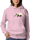 Panda And Dog Playing Hoodie or Sweatshirt -Jay Fleck Designs