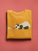 Panda And Dog Playing Hoodie or Sweatshirt -Jay Fleck Designs