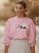 Panda And Dog Playing Hoodie or Sweatshirt -Jay Fleck Designs