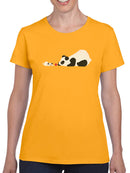 Panda And Dog Playing T-shirt -Jay Fleck Designs