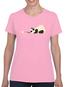 Panda And Dog Playing T-shirt -Jay Fleck Designs