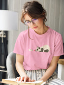 Panda And Dog Playing T-shirt -Jay Fleck Designs