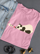 Panda And Dog Playing T-shirt -Jay Fleck Designs
