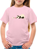 Panda And Dog Playing T-shirt -Jay Fleck Designs