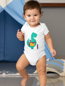 Dinosaur With Puppies Bodysuit -Jay Fleck Designs