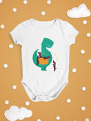 Dinosaur With Puppies Bodysuit -Jay Fleck Designs