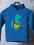 Dinosaur With Puppies Hoodie -Jay Fleck Designs