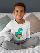 Dinosaur With Puppies T-shirt -Jay Fleck Designs