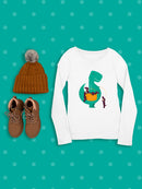 Dinosaur With Puppies T-shirt -Jay Fleck Designs