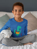 Dinosaur With Puppies T-shirt -Jay Fleck Designs