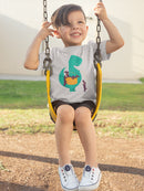 Dinosaur With Puppies T-shirt -Jay Fleck Designs