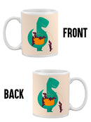 Dinosaur With Puppies Mug -Jay Fleck Designs
