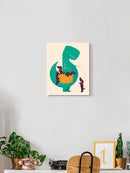 Dinosaur With Puppies Wall Art -Jay Fleck Designs