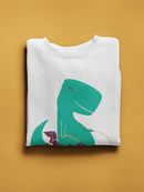 Dinosaur With Puppies Sweatshirt -Jay Fleck Designs