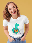 Dinosaur With Puppies T-shirt -Jay Fleck Designs