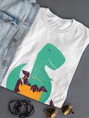 Dinosaur With Puppies T-shirt -Jay Fleck Designs