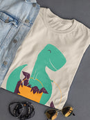 Dinosaur With Puppies T-shirt -Jay Fleck Designs