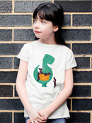 Dinosaur With Puppies T-shirt -Jay Fleck Designs