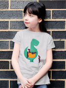 Dinosaur With Puppies T-shirt -Jay Fleck Designs
