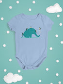Elephant With Penguins Bodysuit -Jay Fleck Designs
