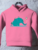 Elephant With Penguins Hoodie -Jay Fleck Designs